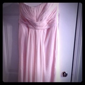 David's Bridal maids dress in pale pink